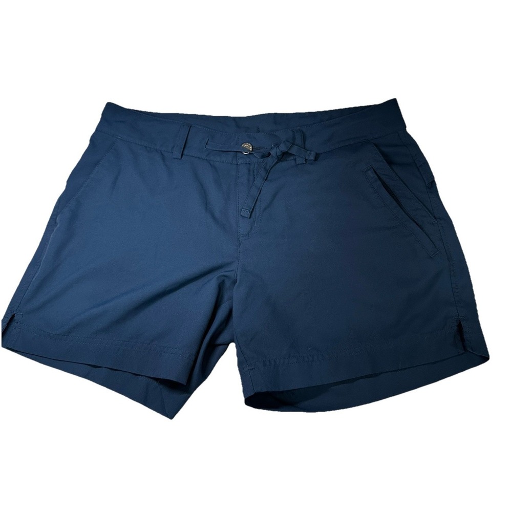 Magellan Outdoors Shorts Women's Size Large Navy Blue Lightweight Pockets Zip Up